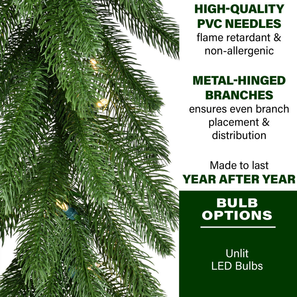 9-Ft. Green Fir Garland, No Lights