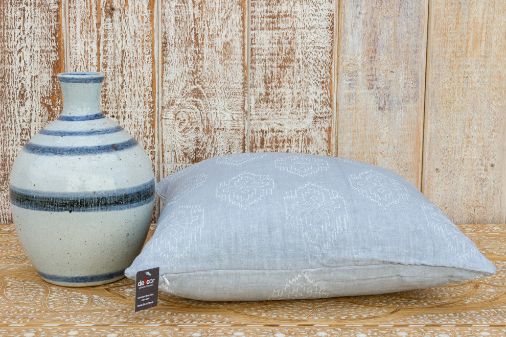 Chimalli Aztec Block Print Pillow