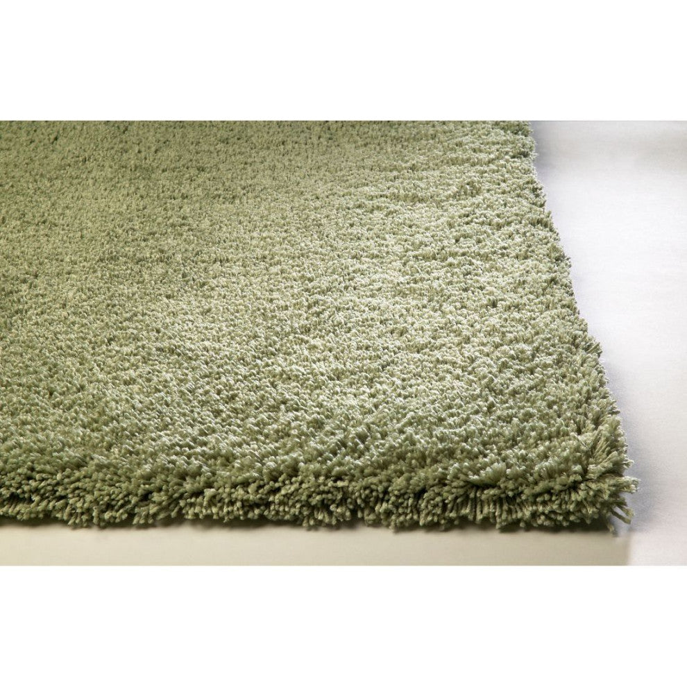 KAS Bliss 1568 Sage Shag Area Rug, 2'3" x 7'6" Runner