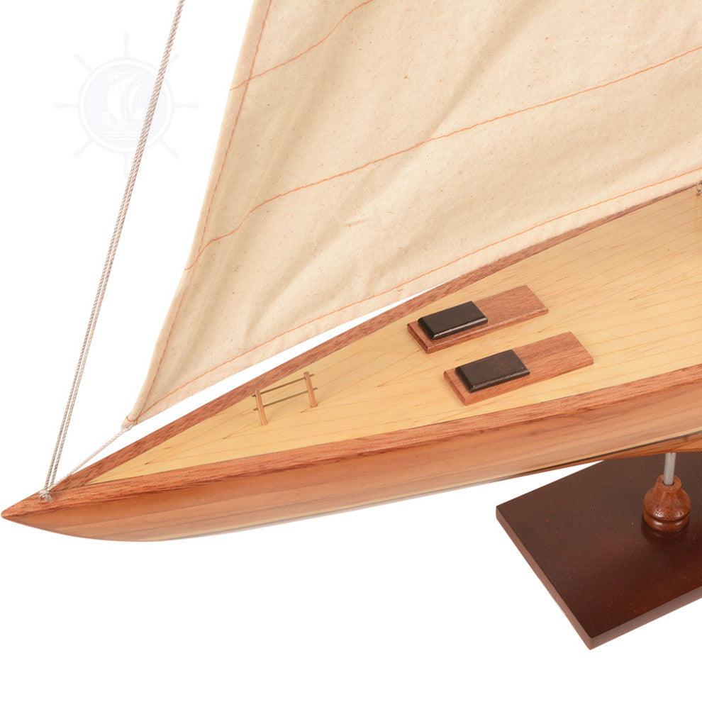 Columbia Yacht L Wooden model sailing boat