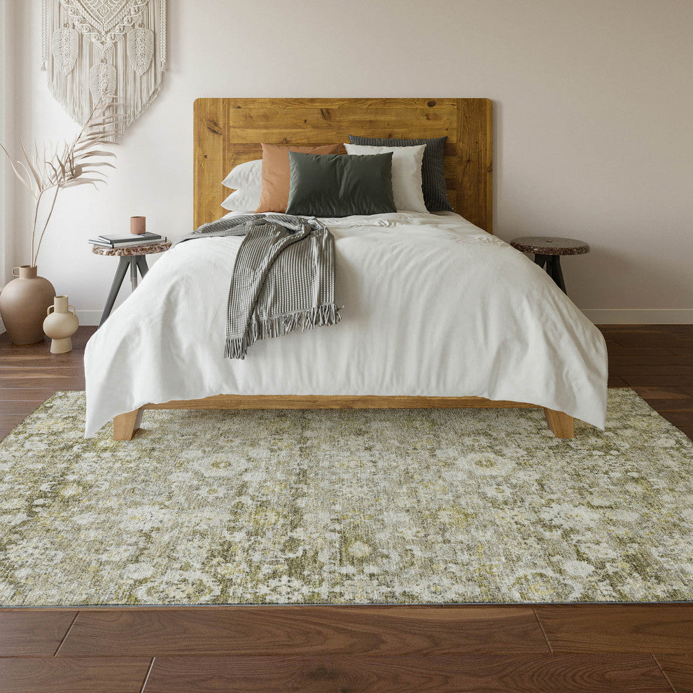 Premium Machine Washable Mayfield AMF651 Taupe 3' x 5' Rug