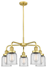 Innovations Edison 5 23" Chandelier Satin Gold