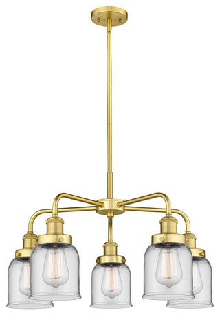 Innovations Edison 5 23" Chandelier Satin Gold