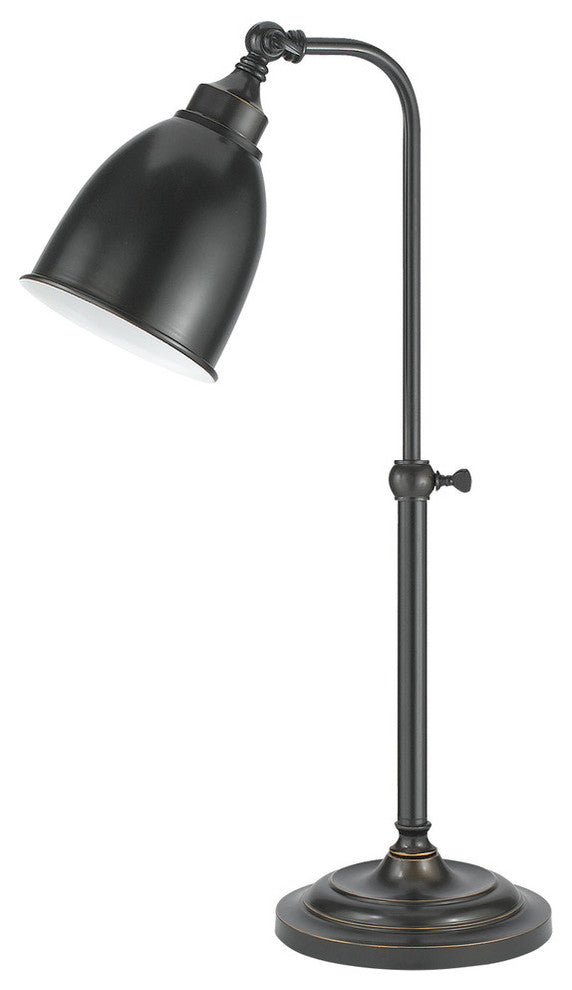 Pharmacy Floor Lamp with Adjusted Pole, Dark Bronze Finish, Dark Bronze