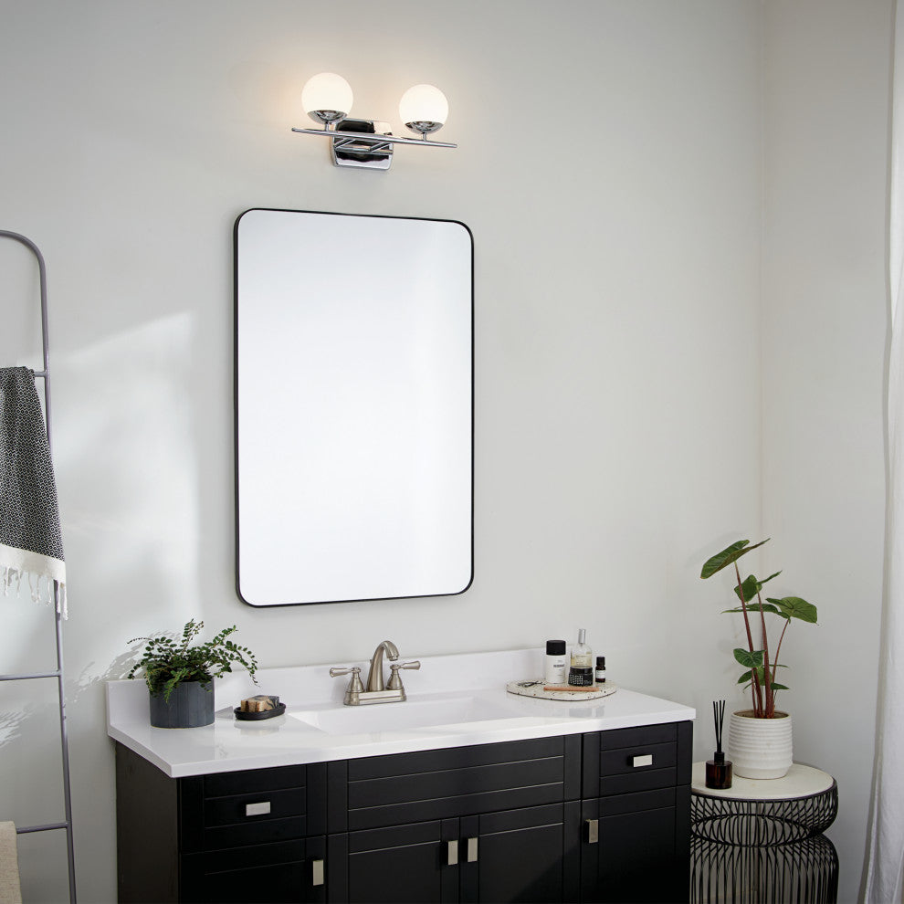 Bath 2-Light Halogen, Chrome