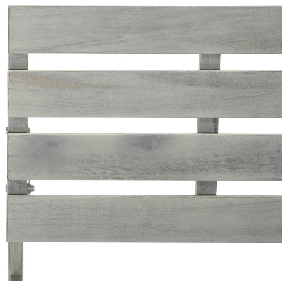 Safavieh Ruben Balcony Bench And Table, Ash Grey