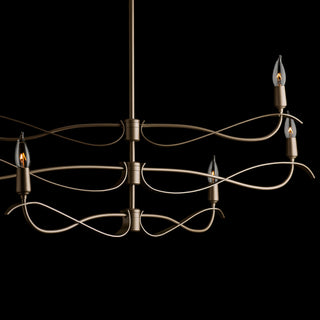 Willow 6-Light Small Chandelier, Soft Gold Finish, Standard Overall Height