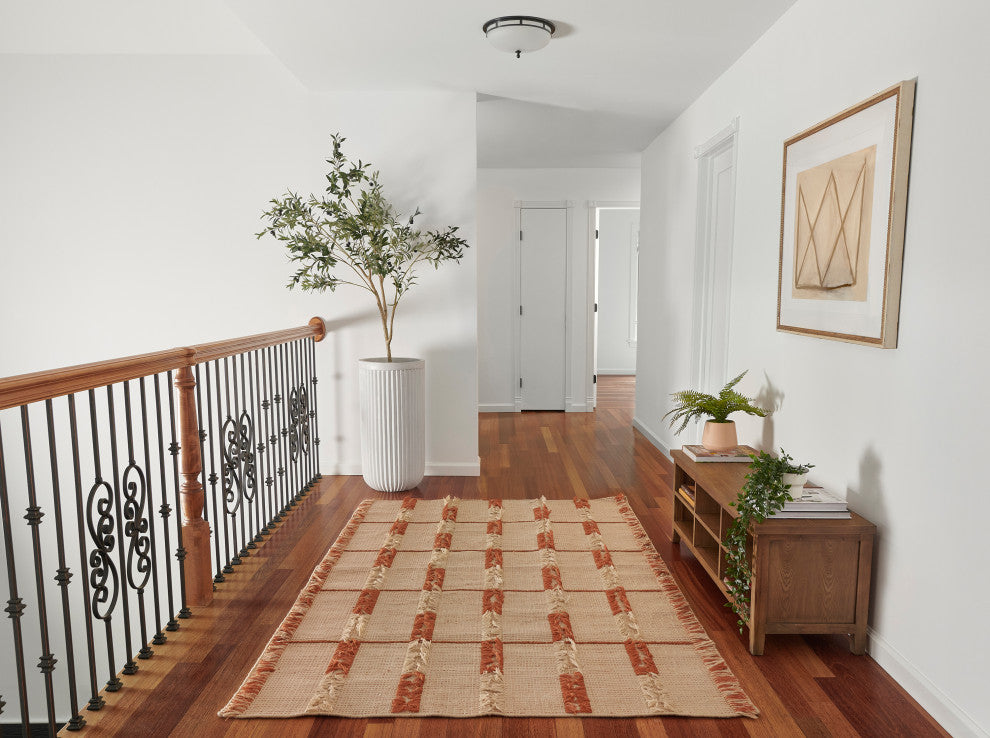 Momeni Serena Hand Woven Recycled PET Terra Cott Indoor Outdoor Rug 2'' X 3''