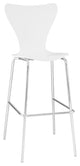 Modern White Ernie Wood Bar Stool