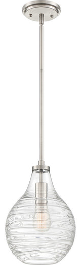 Genie 1-Light Mini Pendant, Brushed Nickel