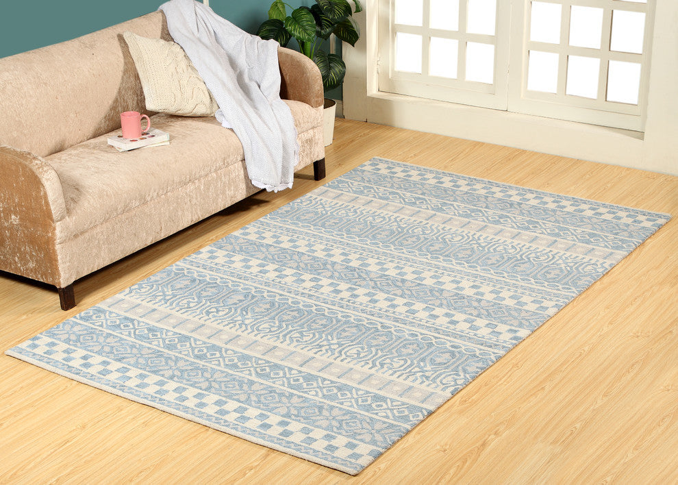 Dynamic Rugs Galleria 7863 Striped Rug, Blue, 2'2"x7'7" Runner