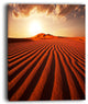 "Endless Brown Desert Dunes" Modern Landscape Wall Art Canvas, 12"x20"
