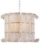 Brasher, 8 Light, Chandelier, Polished Nickel Finish, Clear Glass
