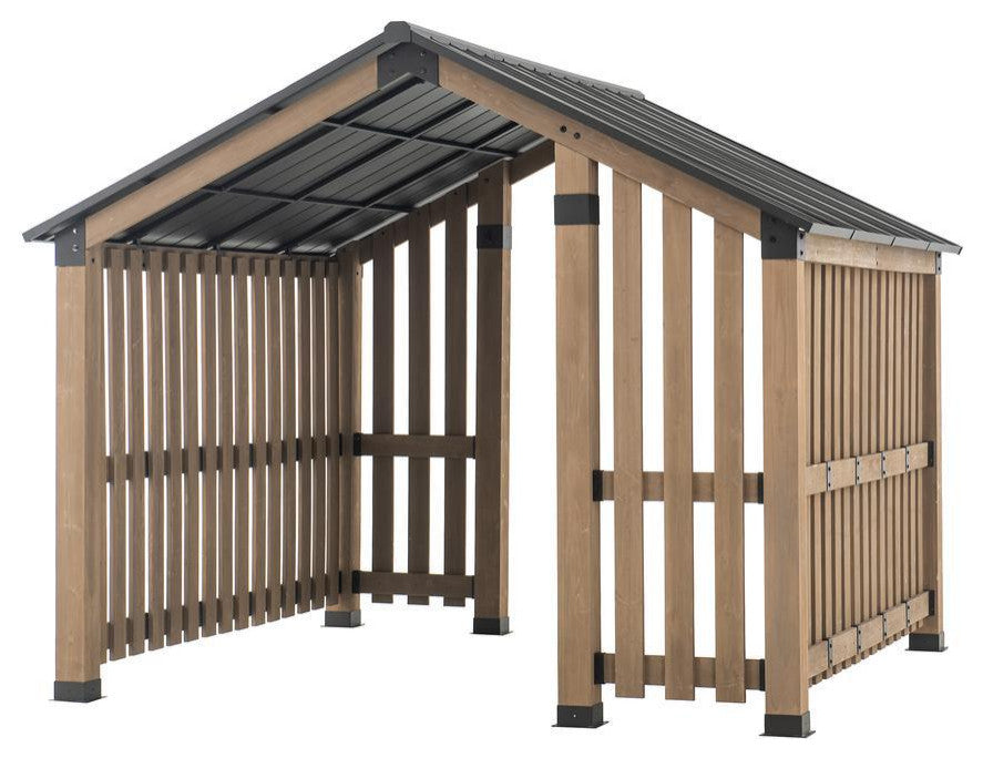 SummerCove 11'x11' Sienna Cedar Wood Framed Hot Tub Gazebo