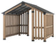 SummerCove 11'x11' Sienna Cedar Wood Framed Hot Tub Gazebo