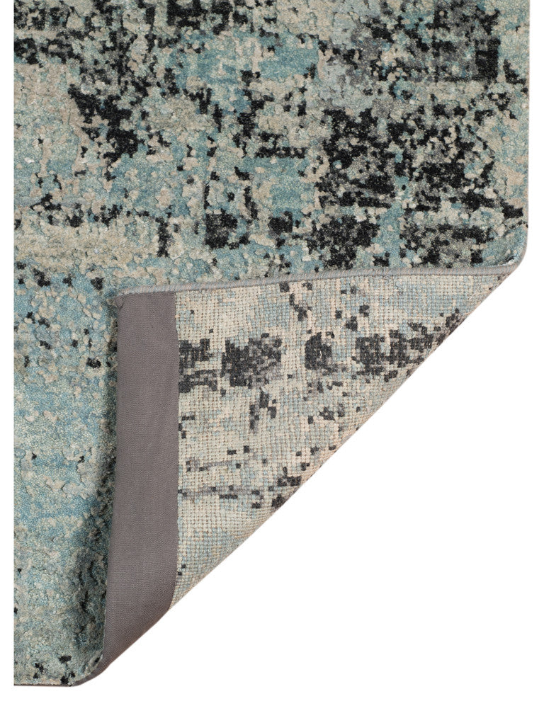Mystique Linden Area Rug, Gray and Blue, 2' x 3', Abstract
