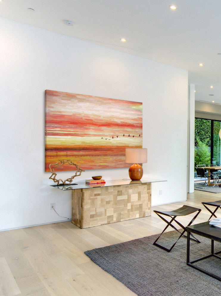 "Flying South" Fine Art Canvas Print, 24"x16"