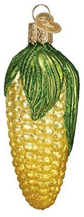 Old World Christmas Ear Of Corn Blown Glass Ornament