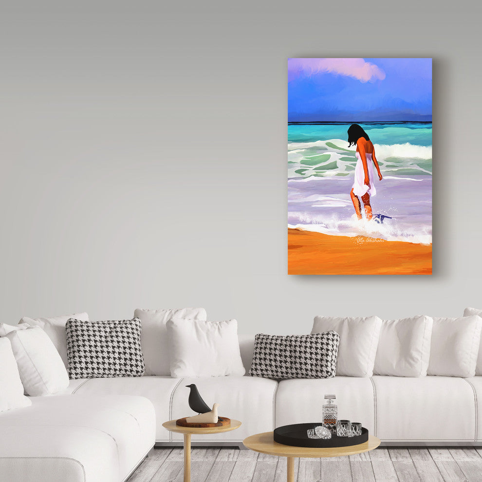 "Beach Day" by Ata Alishahi, Canvas Art, 22"x32"