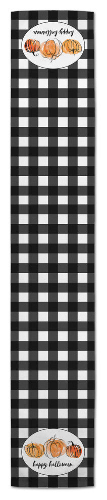 Buffalo Check Pumpkins 16"x72" Table Runner