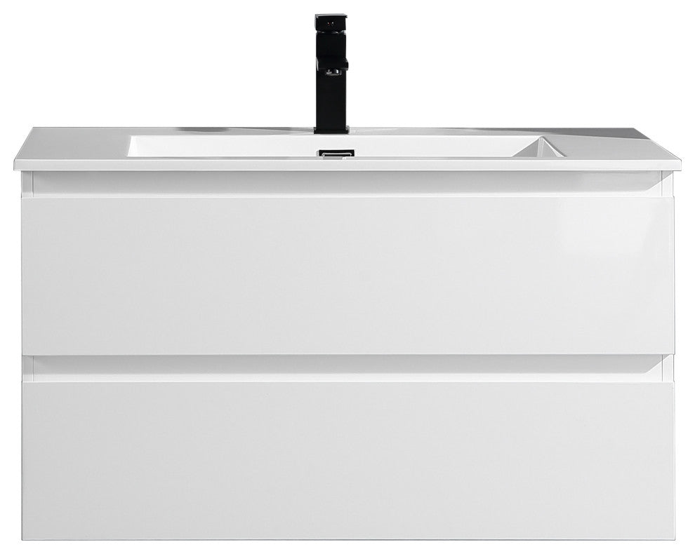 The Frost Single Bathroom Floating Vanity, 36"