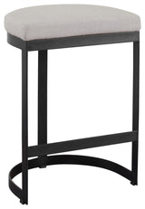 Uttermost Ivanna Black Iron Counter Stool