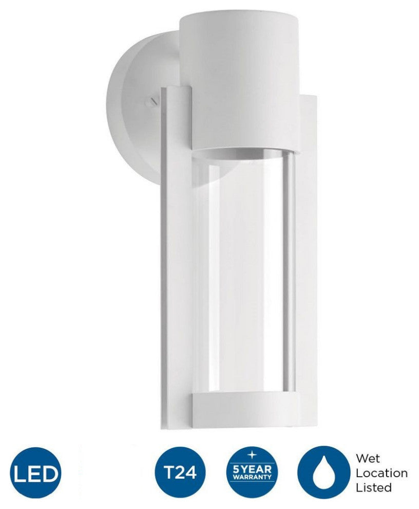 Z-1030 1-Light LED Small Outdoor Wall Lantern, White