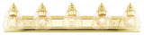 Polished Brass Transitional, Colonial, Vanity Sconce