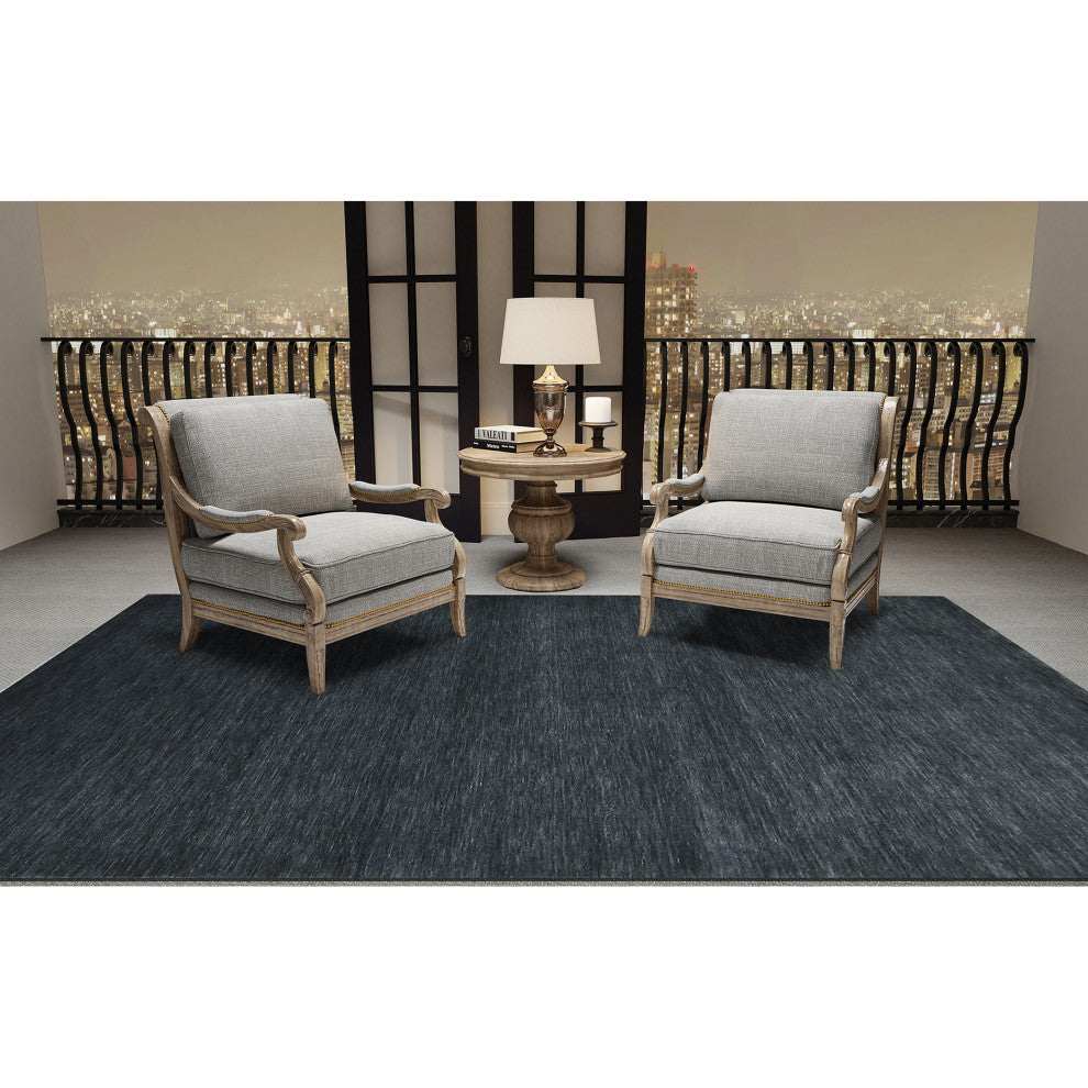 Arizona Rye Area Rug, Dark Gray, 9' x 12', Solid
