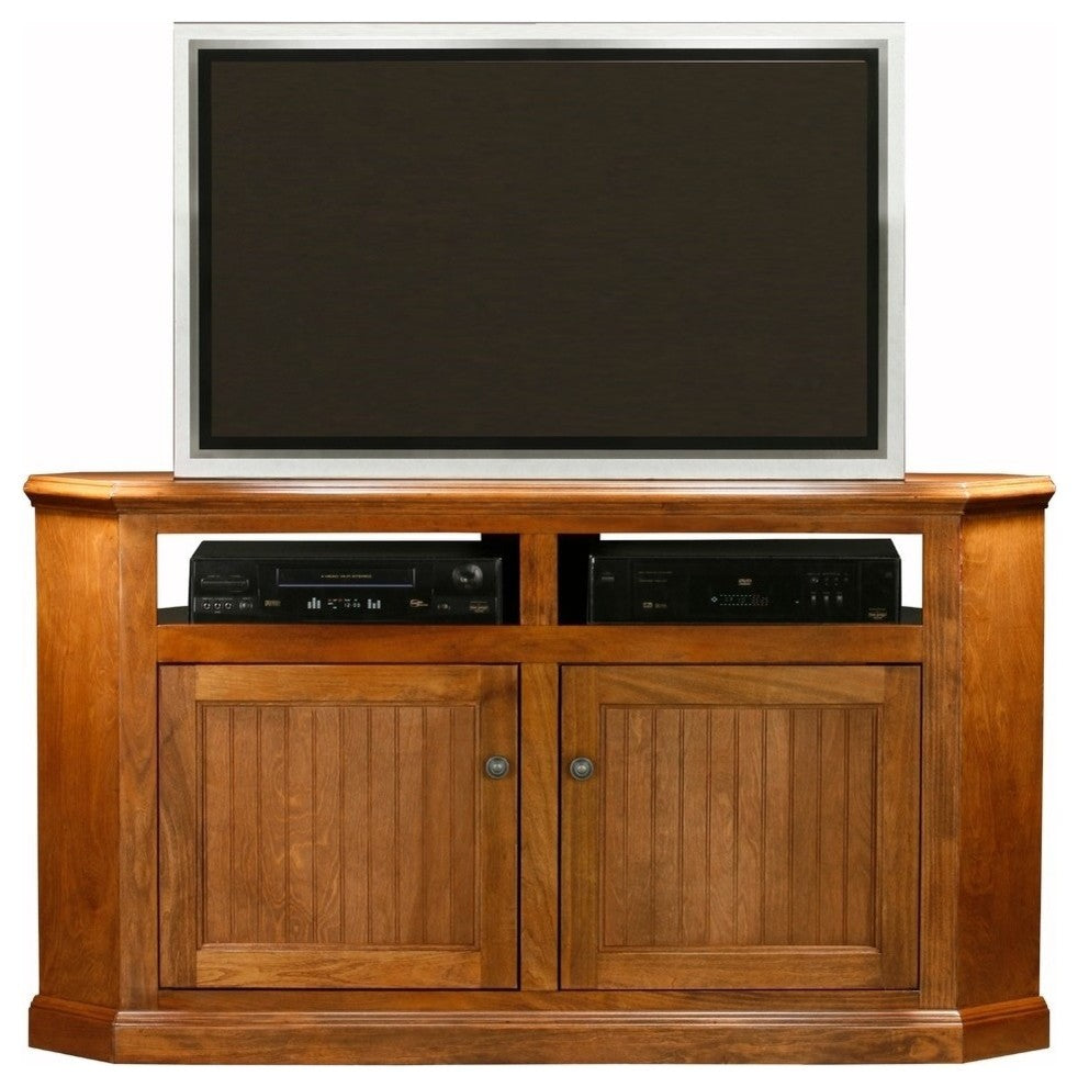 Eagle Furniture 56" Coastal, Corner Entertainment Console, Chocolate Mousse