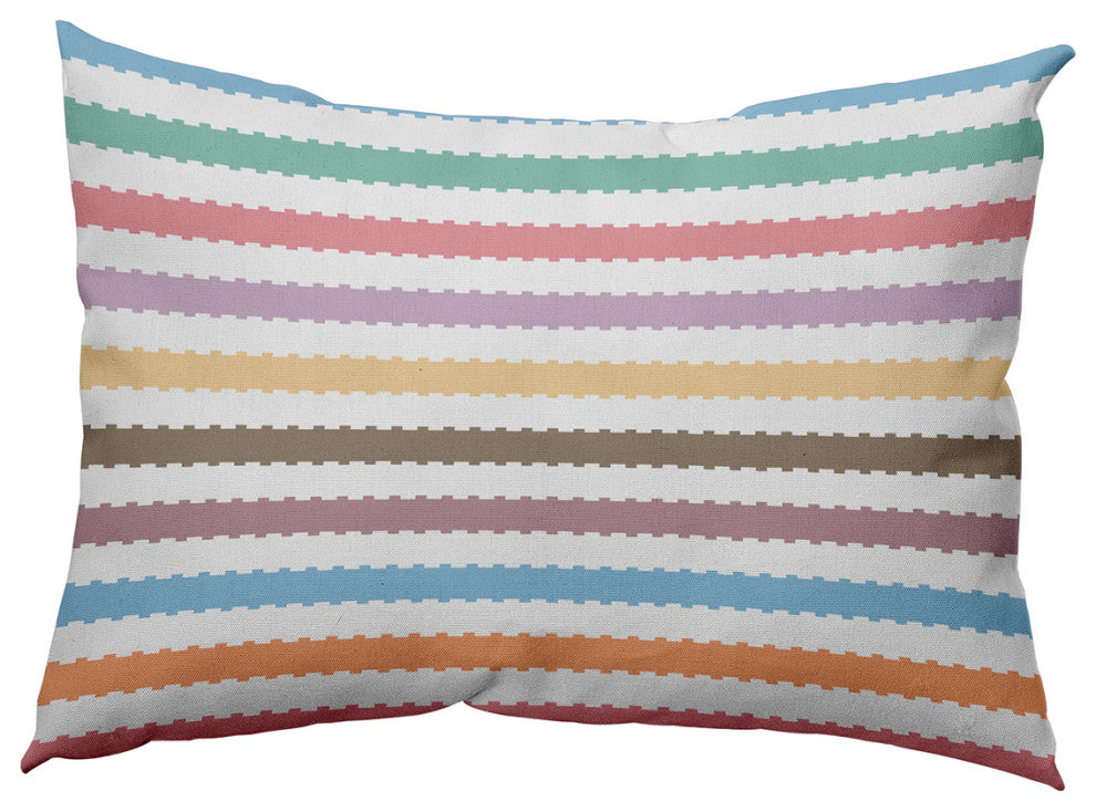 Zippy Stripe Decorative Throw Pillow, Spring Green, 14"x20"