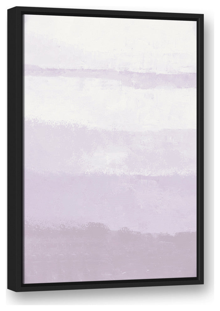 Soft Purple Abstract Gradiant 2 20x30 Black Floating Framed Canvas