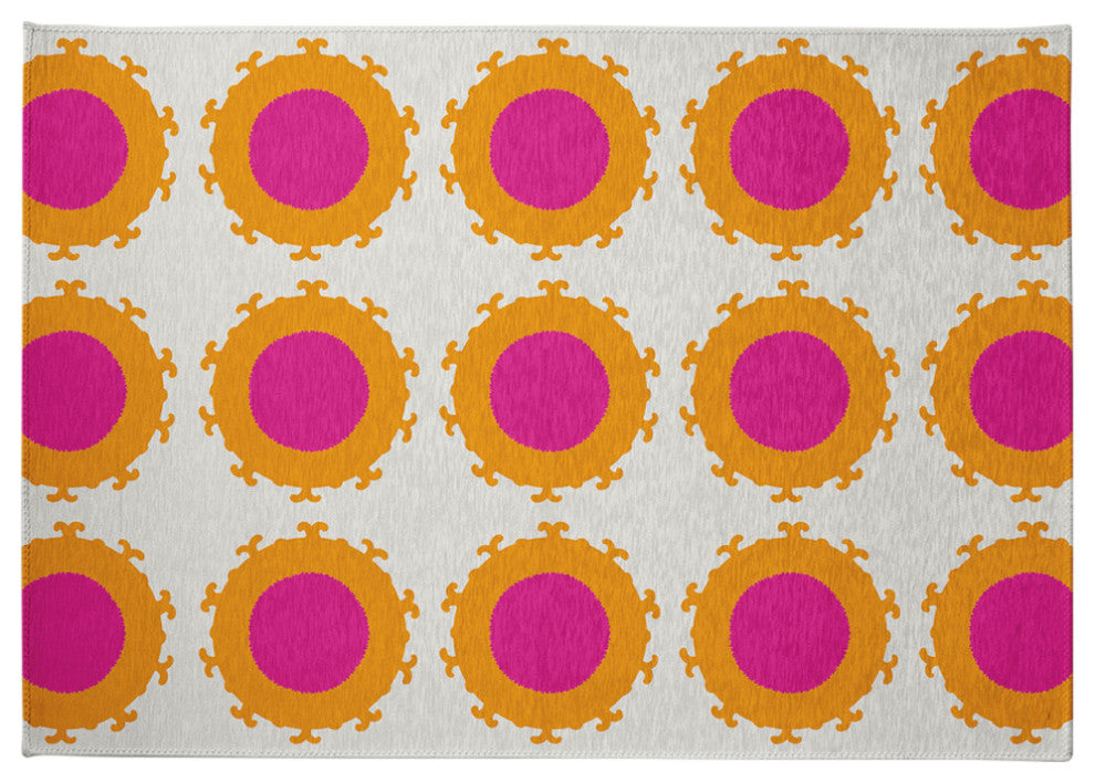 Pan Bubbles Spring Chenille Rug, Orchid, 5'x7'