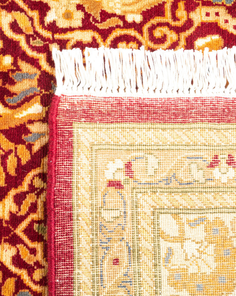 Mogul, One-of-a-Kind Hand-Knotted Area Rug Red, 2'8"x11'6"