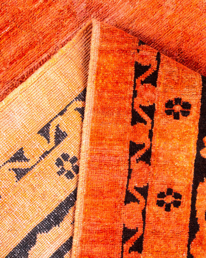 Vibrance, One-of-a-Kind Hand-Knotted Area Rug  - Orange, 12'2"x17'5"
