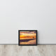 Cape Henlopen at Sunset Coastal Landscape Framed Photo Paper Wall Art Prints, Black, 8" X 10"