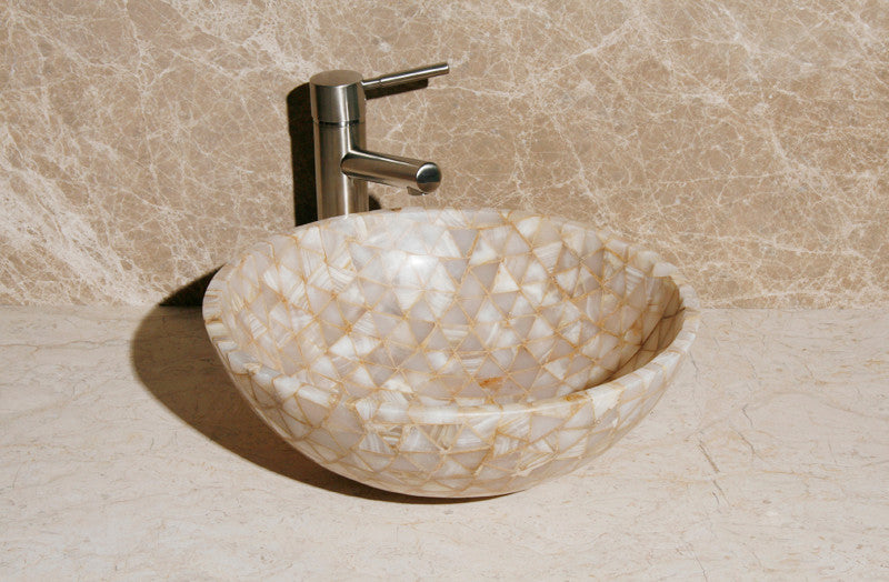 L-VMR-T-16W Polished #1 Vessel Sink