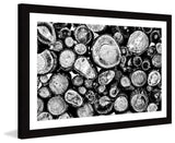 "Log Stack" Framed Art Print