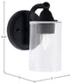 Paramount 1-Light Wall Sconce, Matte Black, 4" Clear Bubble Glass