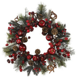 22" Apple Berry Wreath
