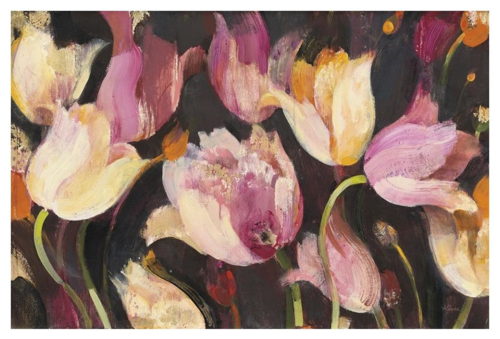 "Popping Tulips" Digital Paper Print by Albena Hristova, 62"x42"