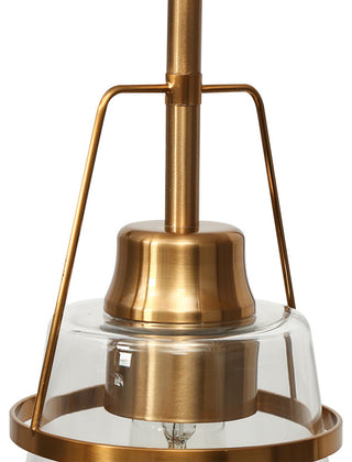 LNC 5-Light Polished Gold Modern Linear Kitchen Pendant Island Light, Linear