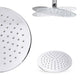 Fontana Sierra Round Ceiling Mount Ultra Thin Bathroom Shower Head Set