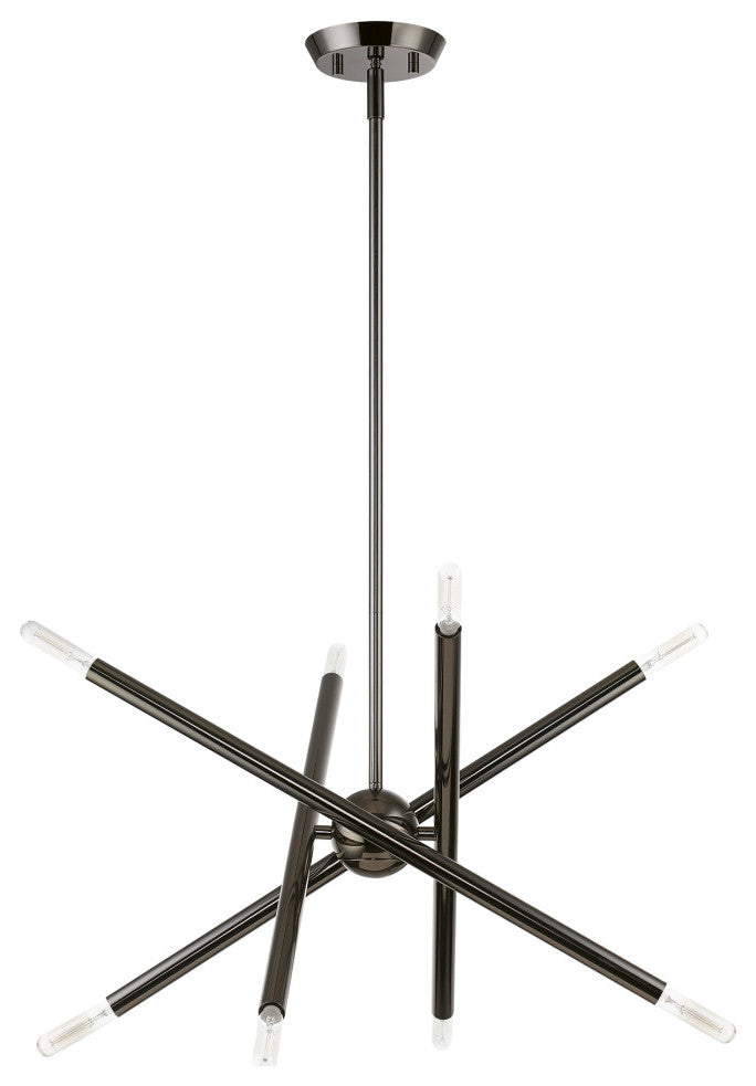 Soho 8 Light Black Chrome Chandelier