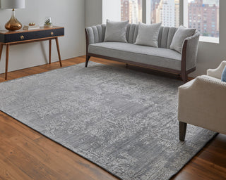 Kinton Modern Abstract, Gray, 2'6"x12' Runner