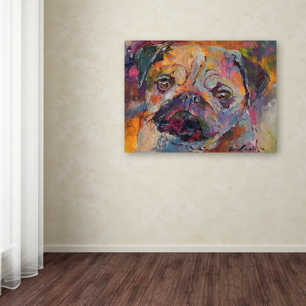 Richard Wallich 'Art Pug' Canvas Art, 47 x 35