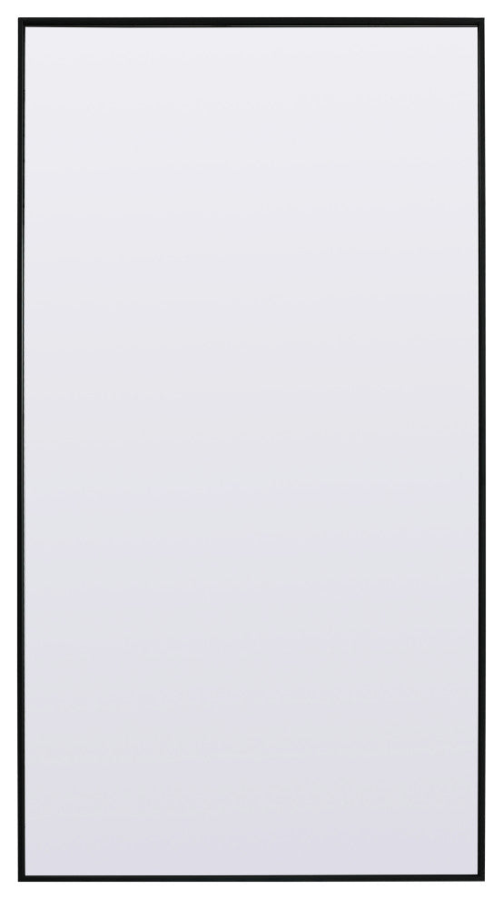 Metal Frame Rectangle Full Length Mirror 36X72 Inch, Black