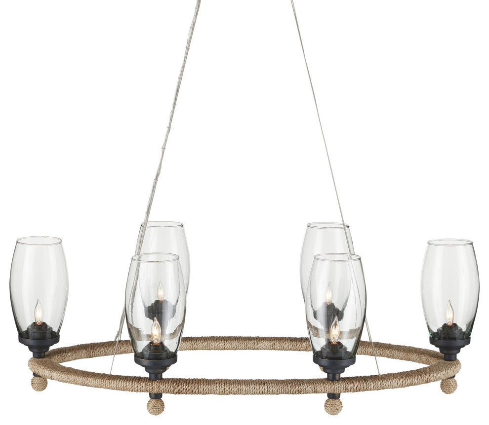 Hightider Glass Oval Chandelier