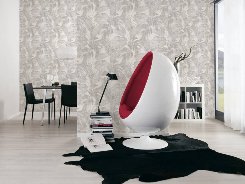 Botanical Jungle Textured Wallpaper Featuring Tropical Leaves, 373962