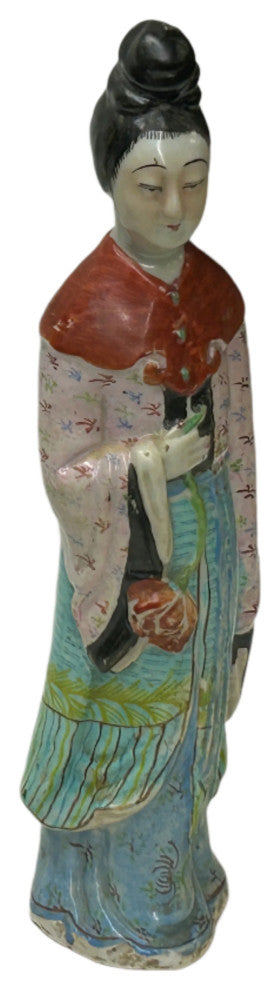 Vintage Oriental Ancient Style Dressing Ceramic Lady Art Figurine Hws4416
